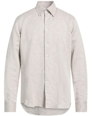 Canali Shirt Linen, Cotton - White