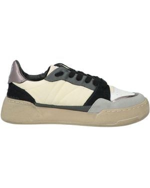 MonoWay Ivory Trainers Leather, Textile Fibres - White