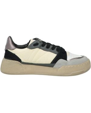 MonoWay Ivory Sneakers Leather, Textile Fibers - White