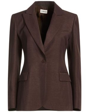 P.A.R.O.S.H. Blazer Viscose, Linen - Brown