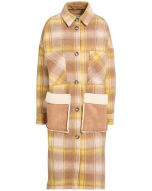 Ava Adore Sand Coat Polyester, Polyacrylic, Virgin Wool - Natural