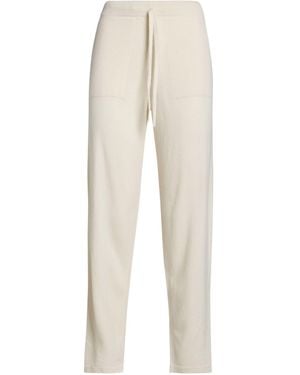 Massimo Alba Cream Pants Cashmere - White