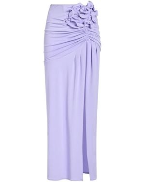 Babylon Lilac Maxi Skirt Polyester, Elastane - Purple
