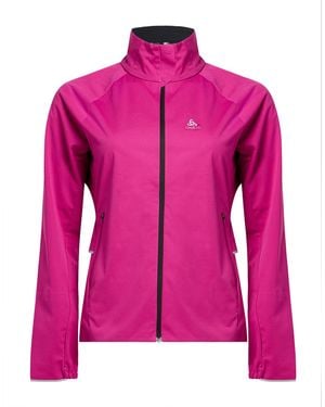 Odlo Fuchsia Jacket Polyester - Pink