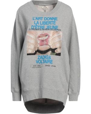 Zadig & Voltaire Light Sweatshirt Organic Cotton - Grey