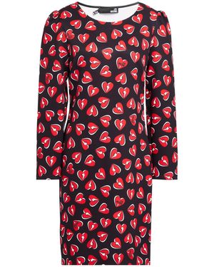 Love Moschino Mini Dress Polyester, Elastane - Red