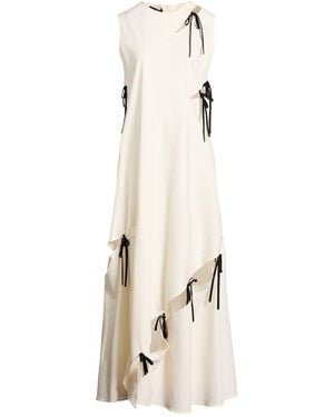 Eudon Choi Maxi Dress Cotton, Elastane - Natural