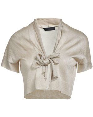 Tru Trussardi Wrap Cardigans - Gray