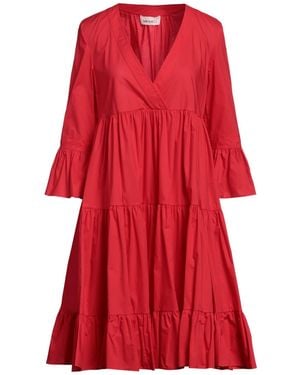 MEIMEIJ Midi Dress Cotton - Red