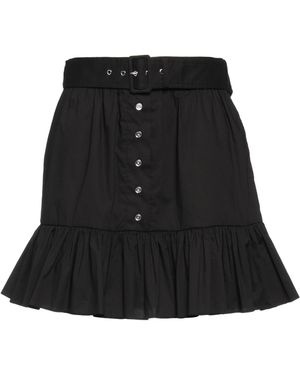 MICHAEL Michael Kors Belted Ruffle Mini Skirt - Black