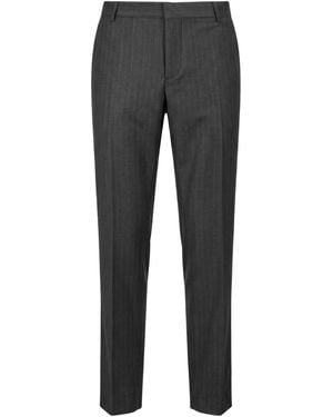 Daniele Alessandrini Charcoal Pants Polyester, Viscose - Gray