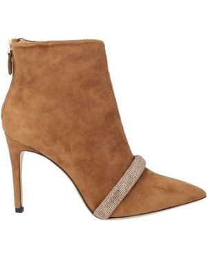 Eleventy Camel Ankle Boots Leather - Brown