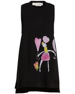 Isabel Benenato Mini Dress Cotton, Polyester - Black