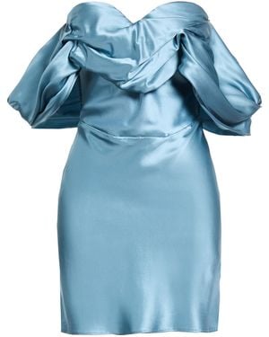 GIUSEPPE DI MORABITO Mini Dress Silk - Blue