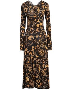 Marine Serre Midi Dress Viscose, Elastane - Black