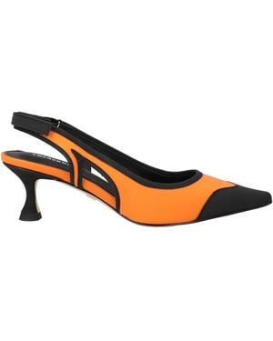 Lola Cruz Court Shoes - Orange