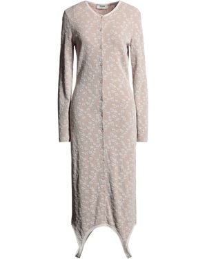 Fendi Midi Dress Viscose, Cotton, Polyester, Polyamide - Natural