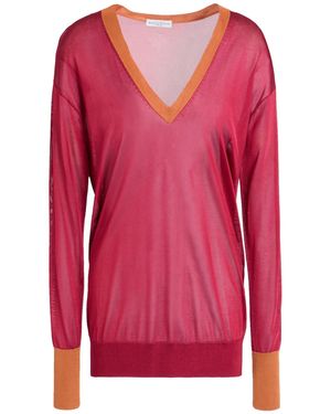 Ballantyne Brick Sweater Viscose - Pink