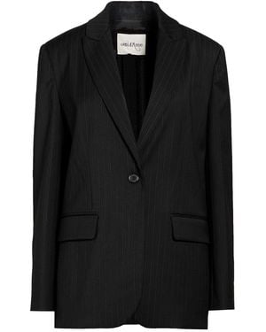 Ottod'Ame Blazer Polyester, Virgin Wool, Elastane - Black