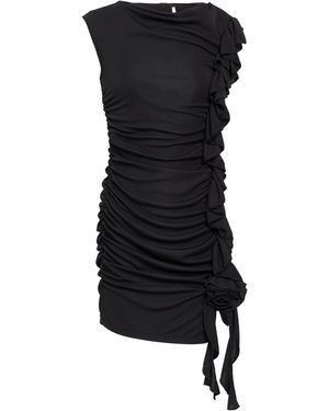 Imperial Mini Dress Polyester, Elastane - Black