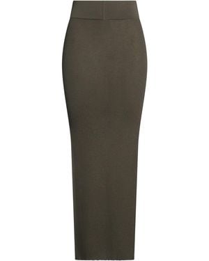 Rick Owens Dark Maxi Skirt Wool, Polyamide, Elastane - Green