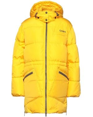 Ganni Down Jacket - Yellow