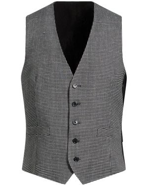 Lardini Tailored Vest Wool, Linen, Cotton - Grey