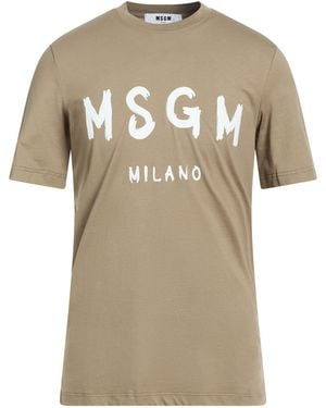 MSGM T-Shirts - Natural