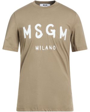 MSGM T-Shirts - Natural