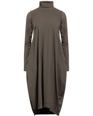 High Midi-Kleid - Braun