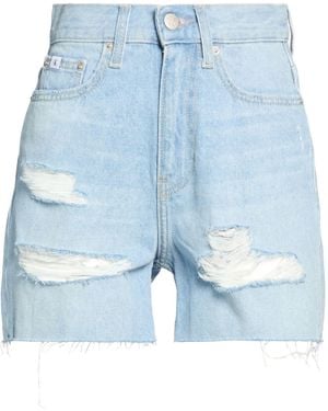 Calvin Klein Denim Shorts Cotton - Blue