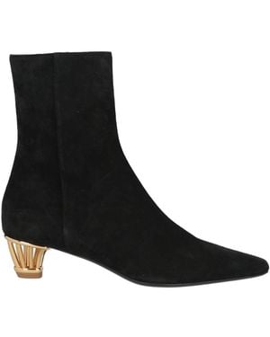 Ferragamo Ankle Boots Calfskin - Black