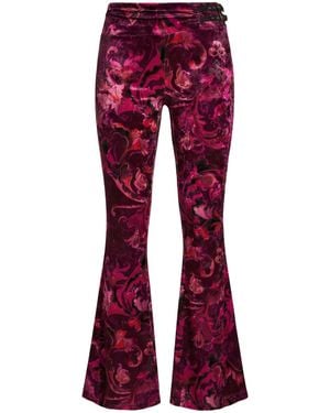 Versace Jeans Couture Trousers Polyester, Elastane - Red