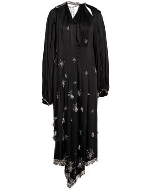 Lanvin Midi Dress Viscose, Acetate - Black