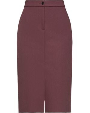 MSGM Midi Skirt Polyester, Viscose, Elastane - Red