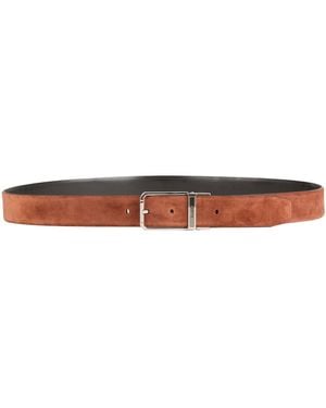 Moorer Tan Belt Leather - White