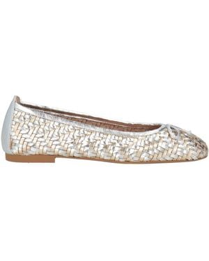 Unisa Platinum Ballet Flats Leather - White