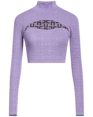 Elisabetta Franchi Rollkragenpullover - Lila
