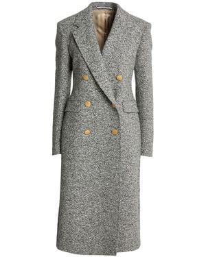 Tagliatore Coat Virgin Wool, Alpaca Wool, Polyamide, Viscose, Metal - Gray