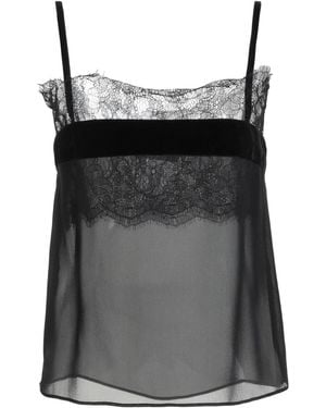 Max Mara Top Silk, Polyamide - Black