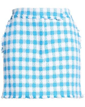 Thom Browne Mini Skirt Cotton, Polyester, Polyamide, Acrylic - Blue