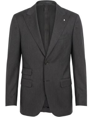 L.B.M. 1911 Blazer Virgin Wool, Polyamide, Elastane - Black