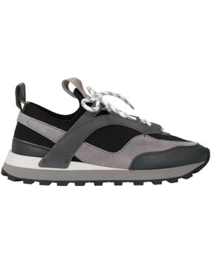 Ferragamo Lead Trainers Calfskin, Textile Fibres - Black