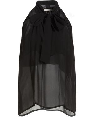 Manila Grace Top Viscose - Black