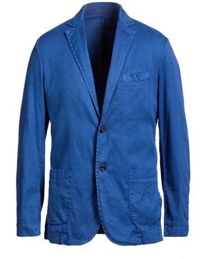 Cruna Blazer Linen, Cotton, Elastane - Blue