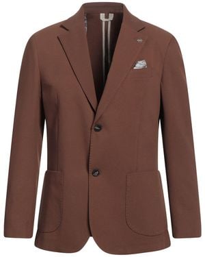 Massimo Rebecchi Blazer Polyester, Viscose, Elastane - Brown