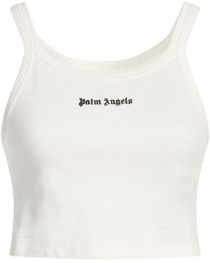 Palm Angels Tank Top - White
