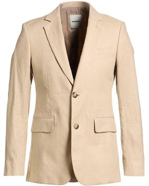Sandro Blazer Linen - Natural