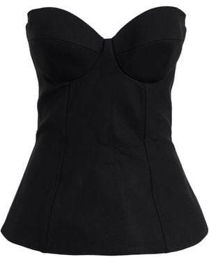 GIUSEPPE DI MORABITO Top Virgin Wool, Elastane - Black