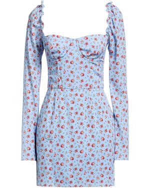 Dolce & Gabbana Mini Dress Silk, Elastane - Blue